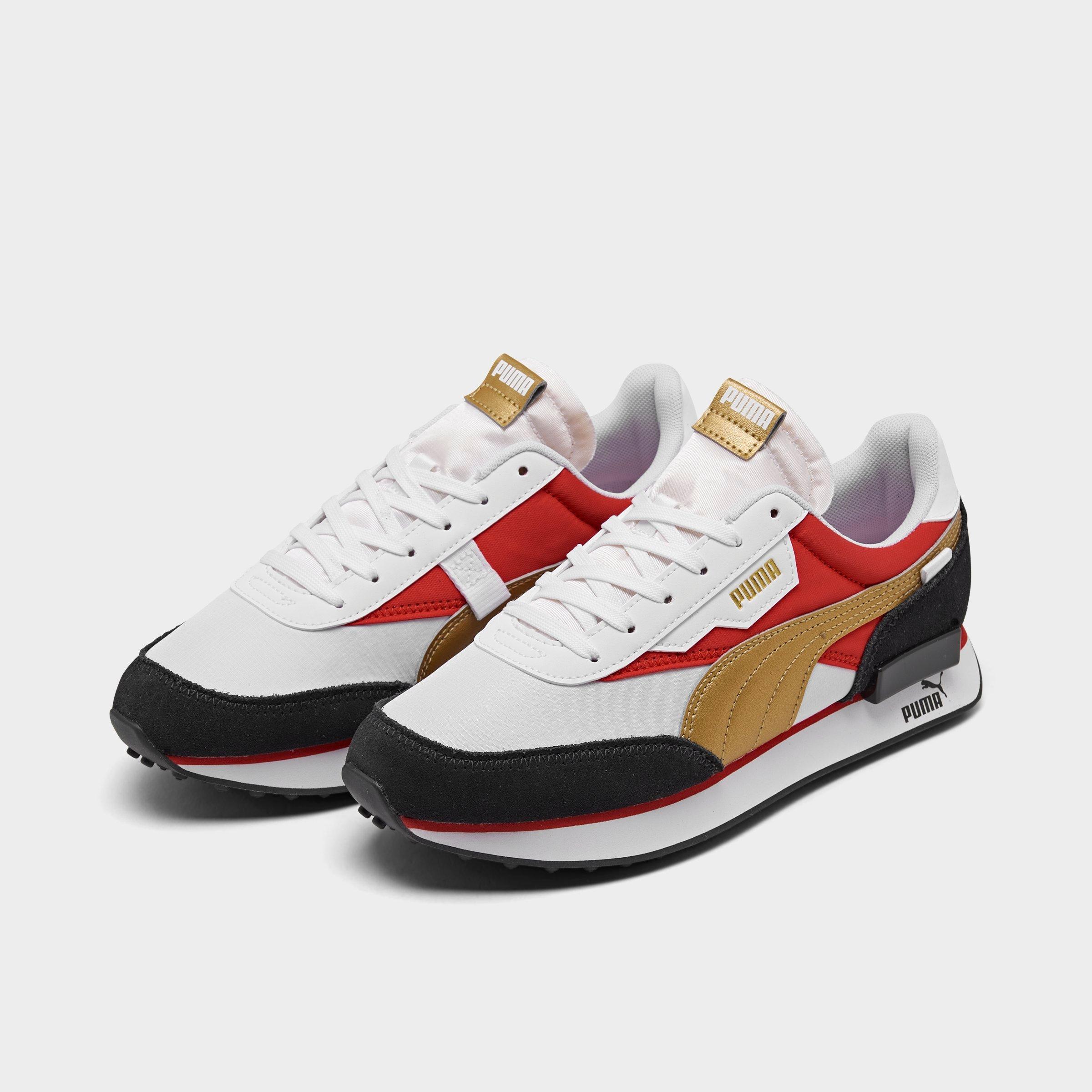 gold puma shoes