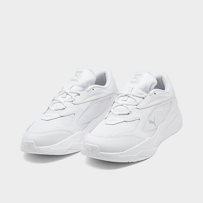 Three Quarter view of Men's Puma RS-Fast Triple Casual Shoes in Puma White/Grey Violet Click to zoom