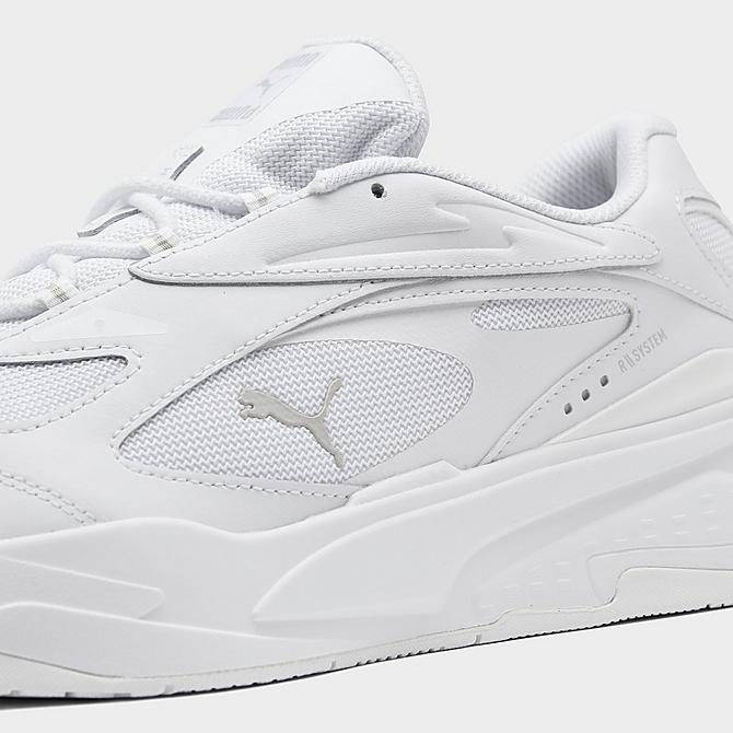 Front view of Men's Puma RS-Fast Triple Casual Shoes in Puma White/Grey Violet Click to zoom