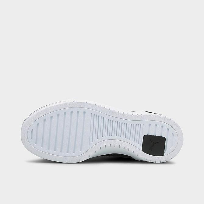 Bottom view of Big Kids' Puma CA Pro Classic Casual Shoes in Black/White Click to zoom