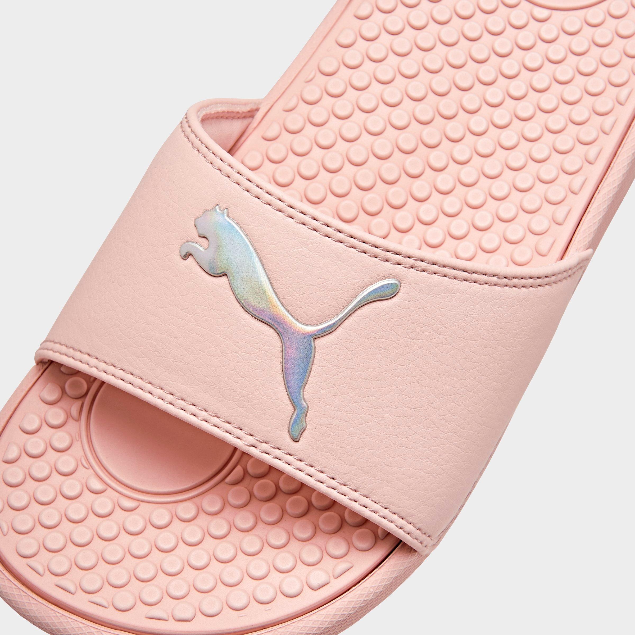 rose gold puma slides