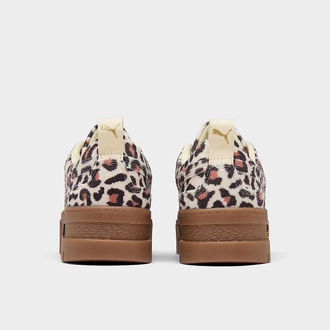 Left view of Women's Puma Mayze SE Leopard Casual Shoes in Leopard/Gum Click to zoom
