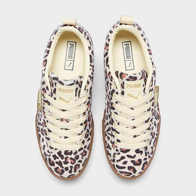 Back view of Women's Puma Mayze SE Leopard Casual Shoes in Leopard/Gum Click to zoom