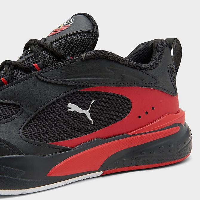 Front view of Little Kids' Puma RS-Fast Casual Shoes in Black/Red Click to zoom