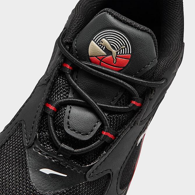 Front view of Kids' Toddler Puma RS-Fast Casual Shoes in Black/Red Click to zoom