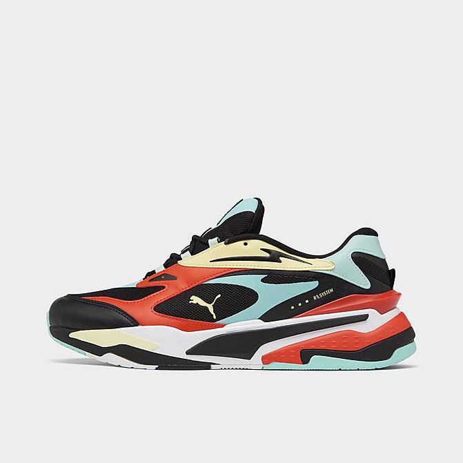 Right view of Men's Puma RS-Fast Franchise Casual Shoes in Puma Black/Eggshell Blue/Yellow Pear/Grenadine Click to zoom
