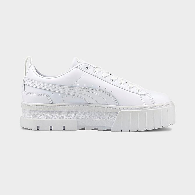 Front view of Women's Puma Mayze Casual Shoes in Puma White Click to zoom