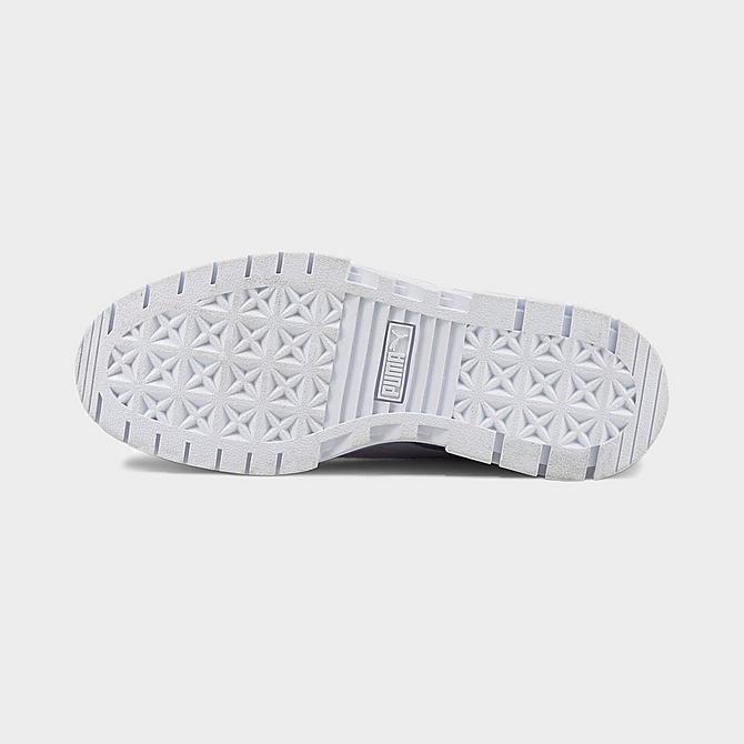 Bottom view of Women's Puma Mayze Casual Shoes in Puma White Click to zoom