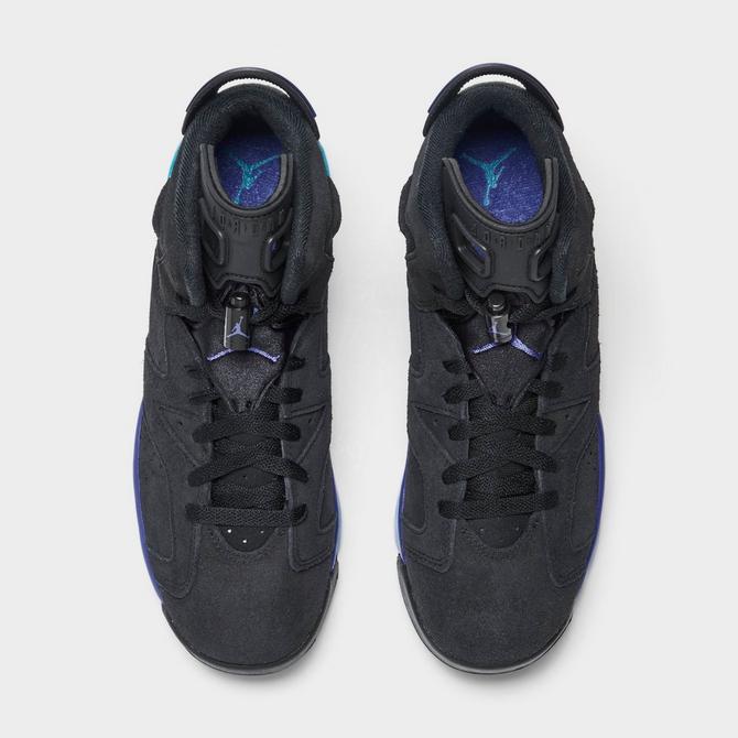 Air jordan retro on sale 6 black and blue