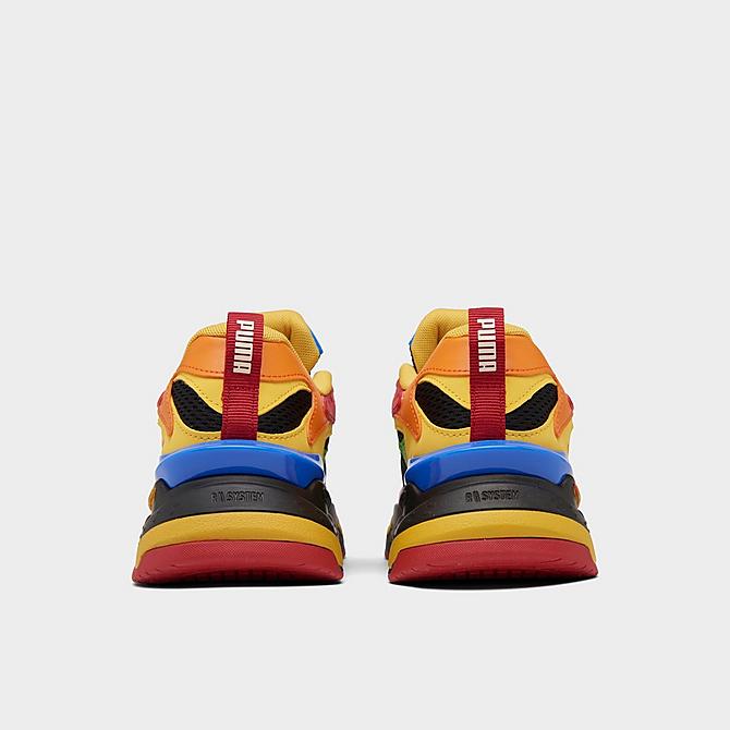 Left view of Big Kids' Puma RS-Fast Candy Casual Shoes in Orange/Blue/Black/Yellow/Red Click to zoom