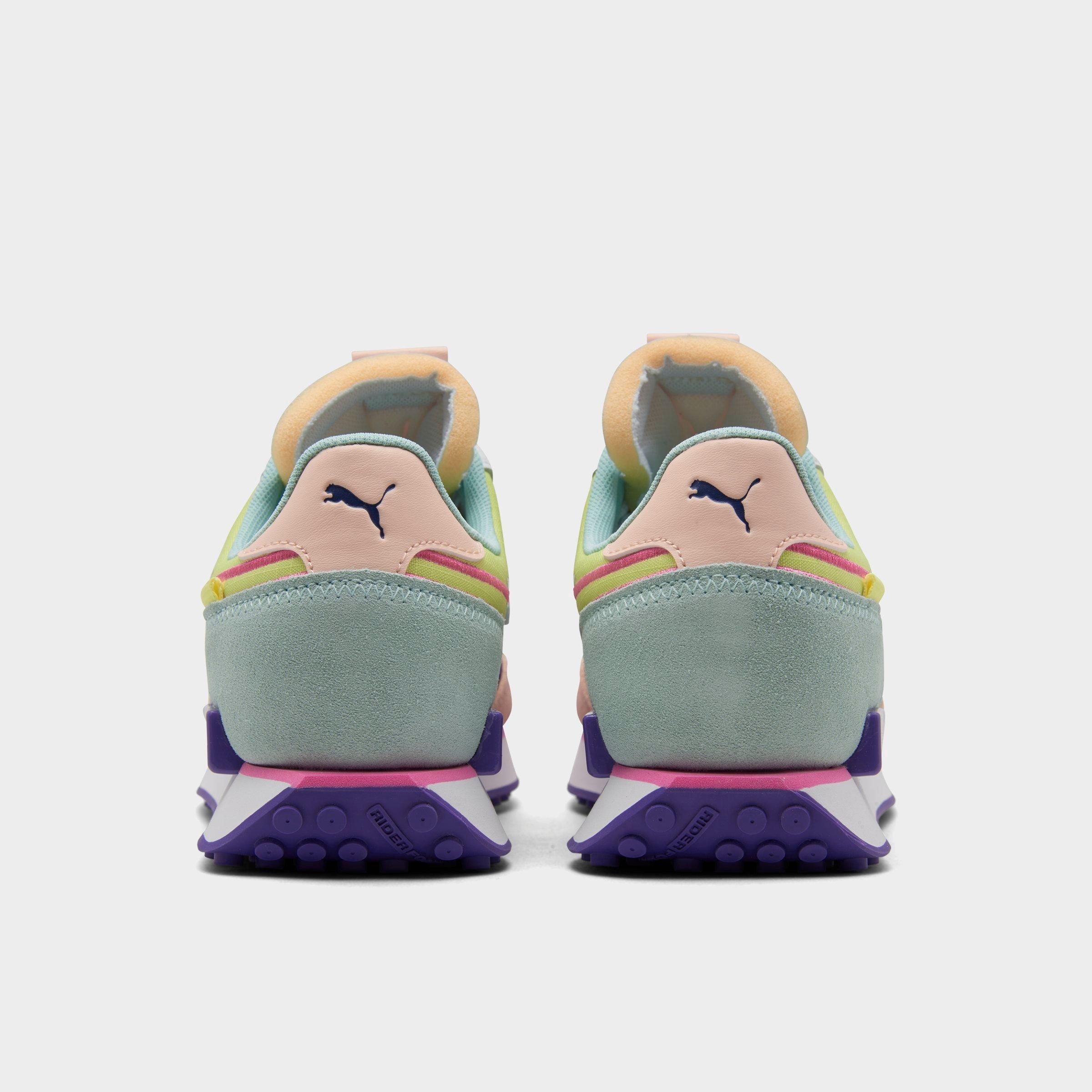 Women S Puma Future Rider Twofold Sd Neon Pop Casual Shoes Finish Line