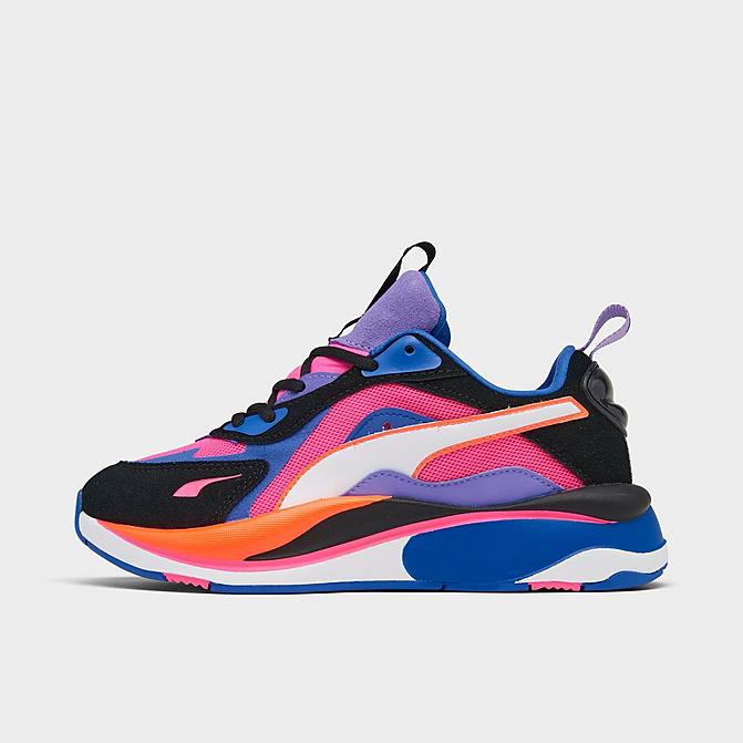 Right view of Women's Puma RS-Curve Casual Shoes in Fluorescent Pink/Puma Black/Puma White Click to zoom