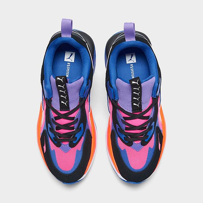 Back view of Women's Puma RS-Curve Casual Shoes in Fluorescent Pink/Puma Black/Puma White Click to zoom