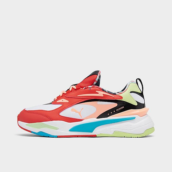 Right view of Women's Puma RS-Fast HF Casual Shoes in Puma White/Firelight/Puma Black Click to zoom