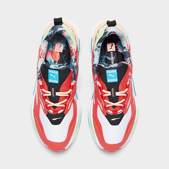 Back view of Women's Puma RS-Fast HF Casual Shoes in Puma White/Firelight/Puma Black Click to zoom