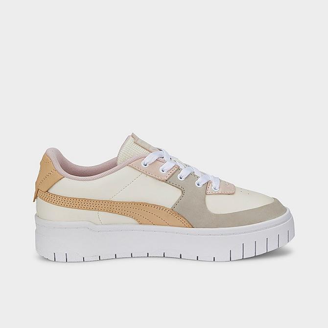 Front view of Women's Puma Cali Dream Pastel Casual Shoes in Whisper White/Puma White/Island Pink Click to zoom