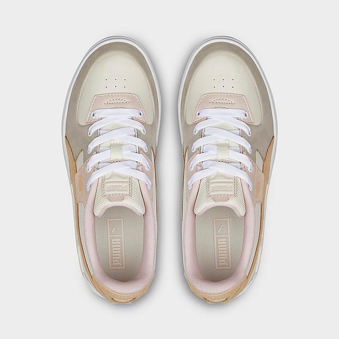 Back view of Women's Puma Cali Dream Pastel Casual Shoes in Whisper White/Puma White/Island Pink Click to zoom