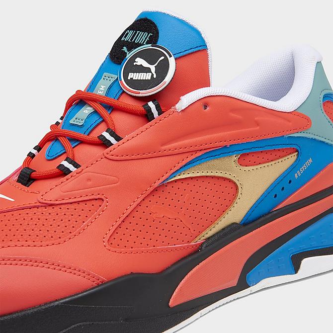 Front view of Men's Puma RS-Fast Go For Casual Shoes in Firelight/Vallarta Blue/Puma Black Click to zoom