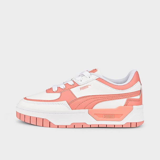Right view of Women's Puma Cali Dream Tweak Dissimilar Platform Casual Shoes in Puma White/Carnation Pink Click to zoom