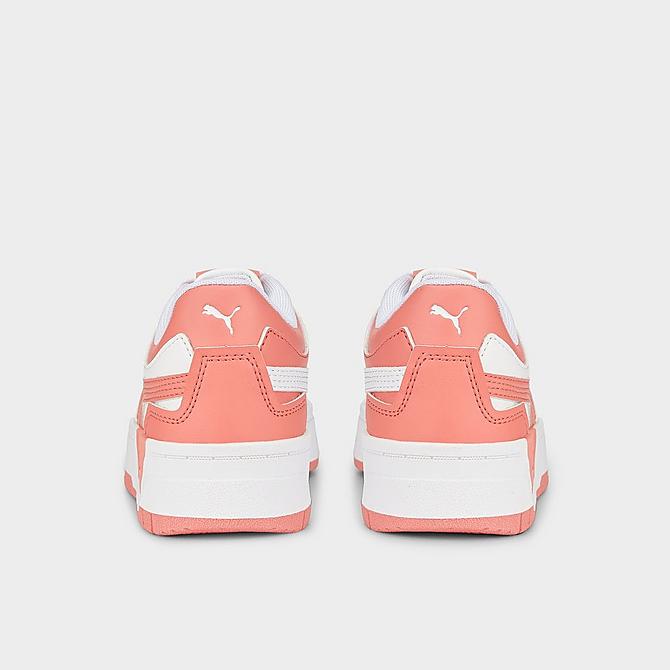 Left view of Women's Puma Cali Dream Tweak Dissimilar Platform Casual Shoes in Puma White/Carnation Pink Click to zoom