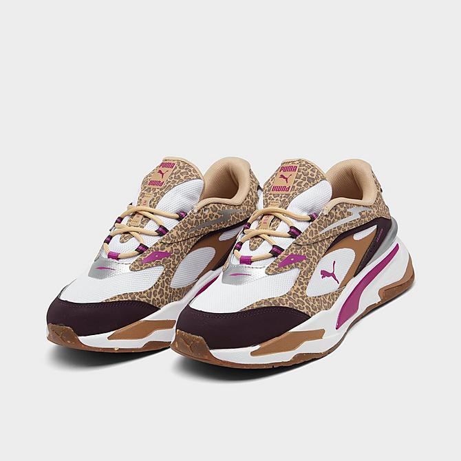 Three Quarter view of Women's Puma RS-Fast Mix Casual Shoes in White Click to zoom