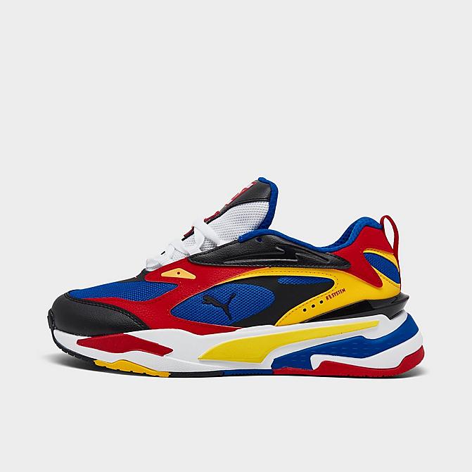 Right view of Big Kids' Puma RS-Fast Limits Casual Shoes in Royal Blue/Puma Black/Dandelion Click to zoom