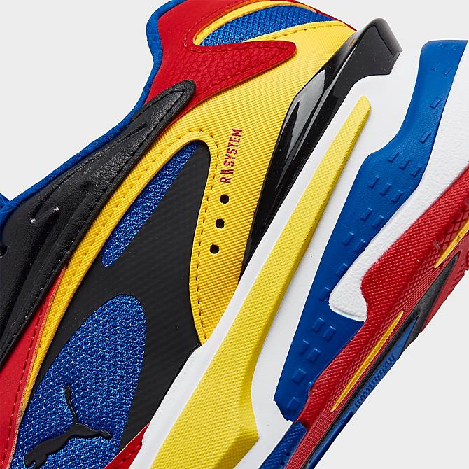 Front view of Big Kids' Puma RS-Fast Limits Casual Shoes in Royal Blue/Puma Black/Dandelion Click to zoom