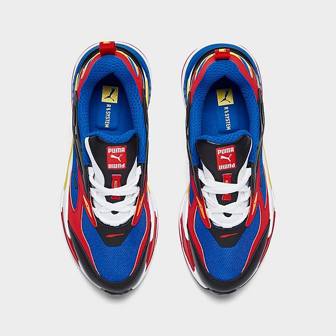 Back view of Big Kids' Puma RS-Fast Limits Casual Shoes in Royal Blue/Puma Black/Dandelion Click to zoom