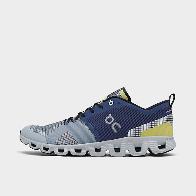 Right view of Men's On Cloud X Shift Running Shoes in Denim/White Click to zoom