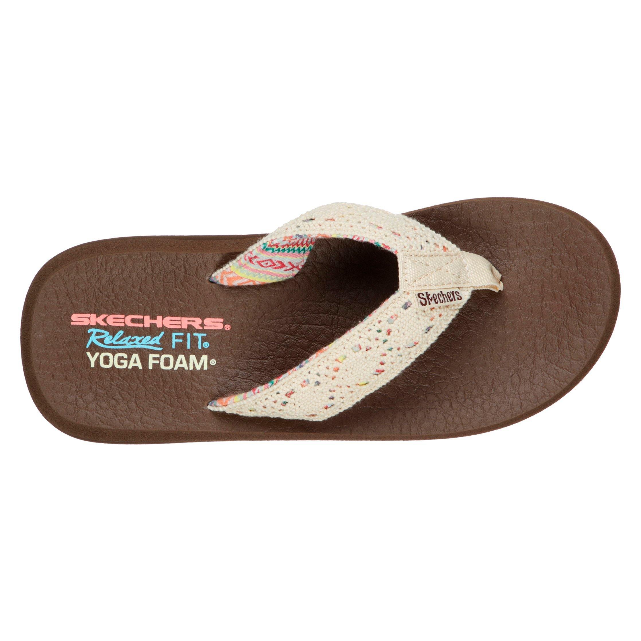 skechers relaxed fit yoga foam flip flops