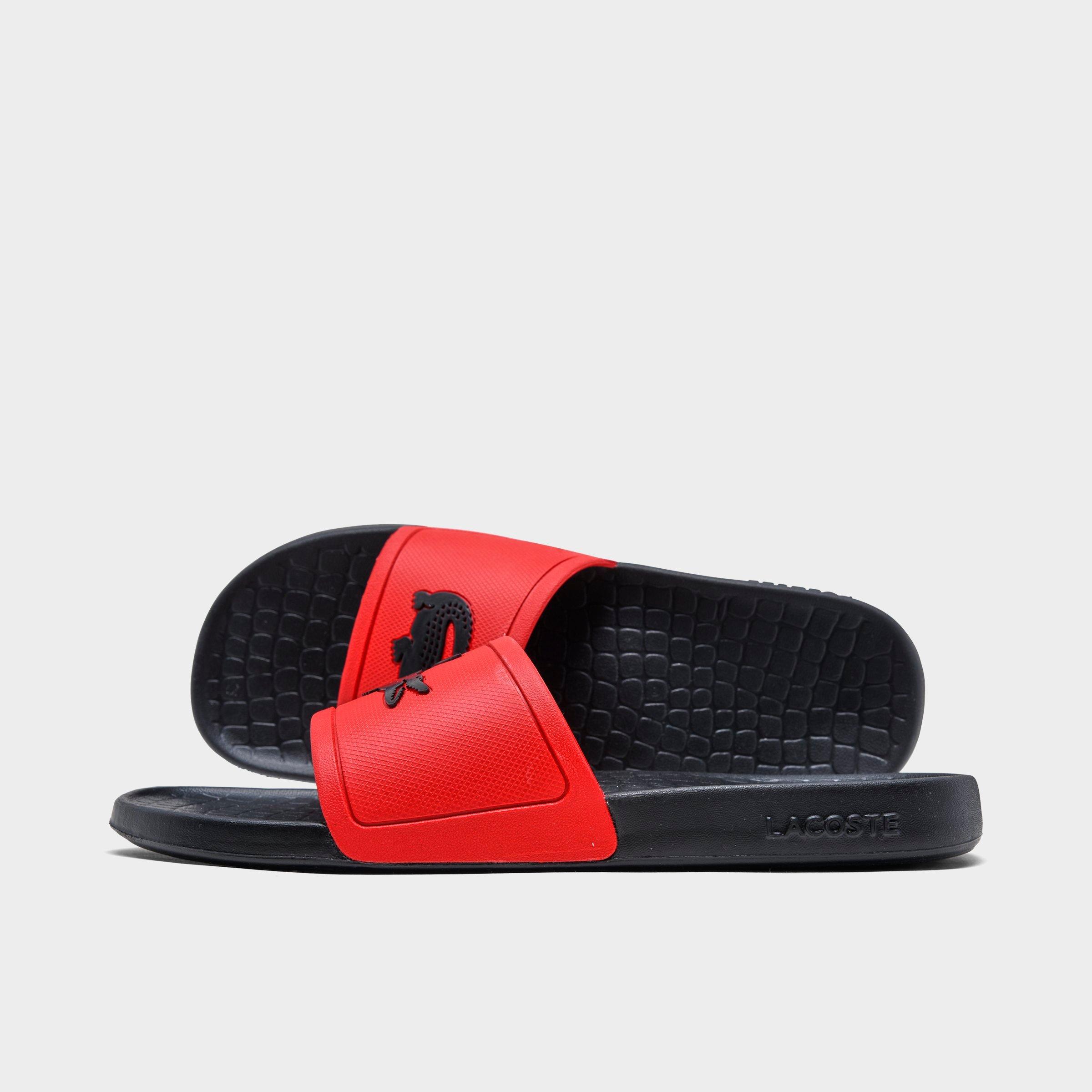 lacoste slip on sandals