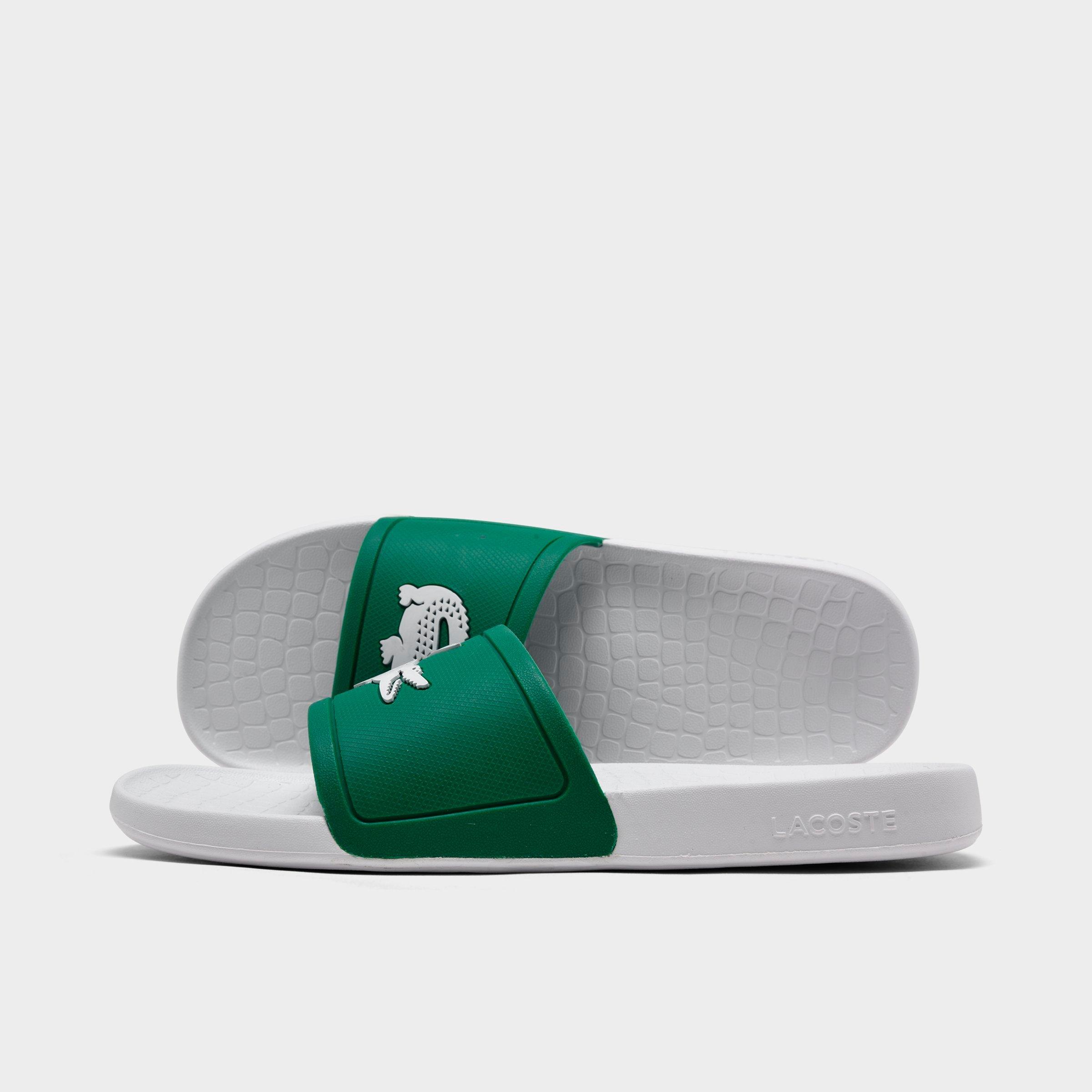 lacoste green sandals