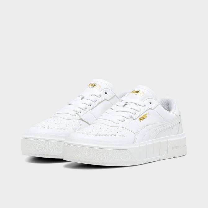 Puma white sale cali leather trainers