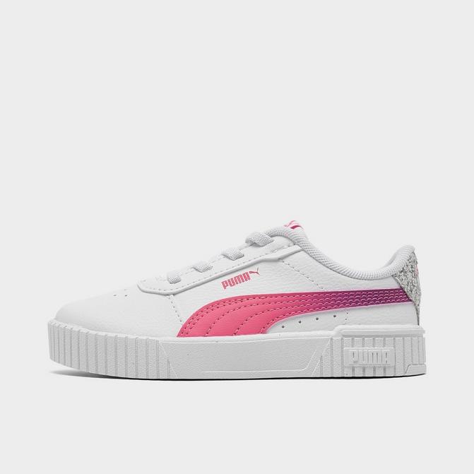 Puma women's carina leather sale casual sneakers from finish line