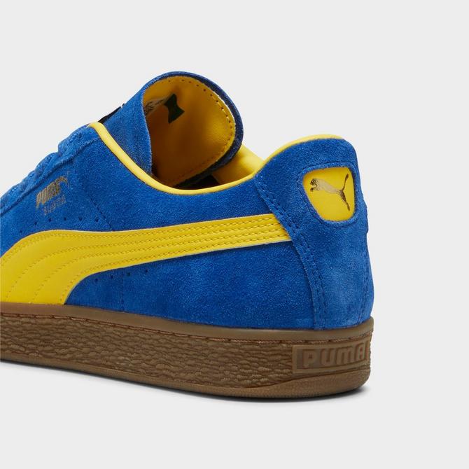 Puma suede 2024 blue yellow