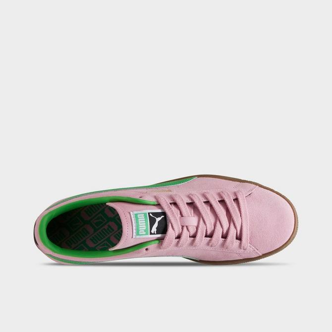 Puma classic suede clearance trainers in all pink