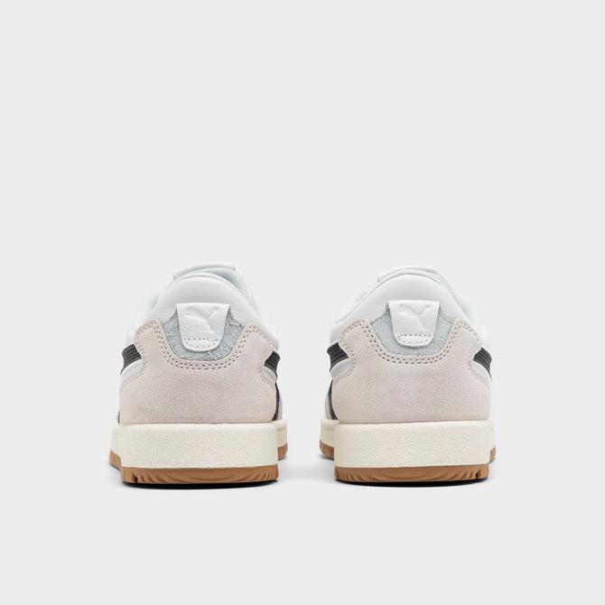 Left view of Women's Puma Premier Court Casual Shoes in White/Black Click to zoom
