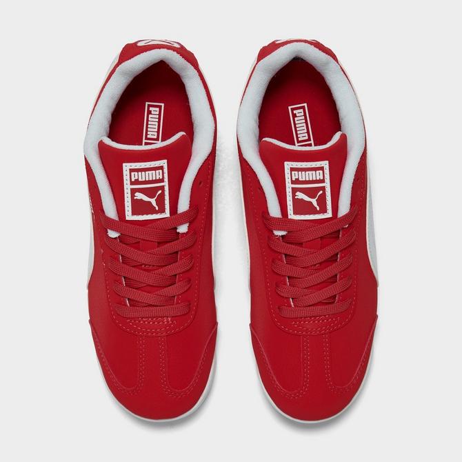 Red puma roma shoes sales
