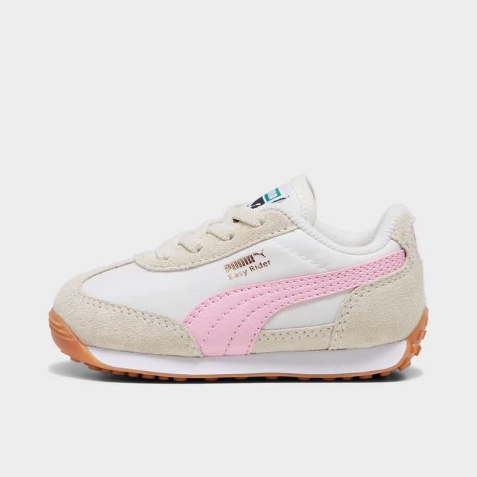 Right view of Kids' Toddler Puma Easy Rider Vintage Casual Shoes in Sugared Almond/Pink Lilac Click to zoom