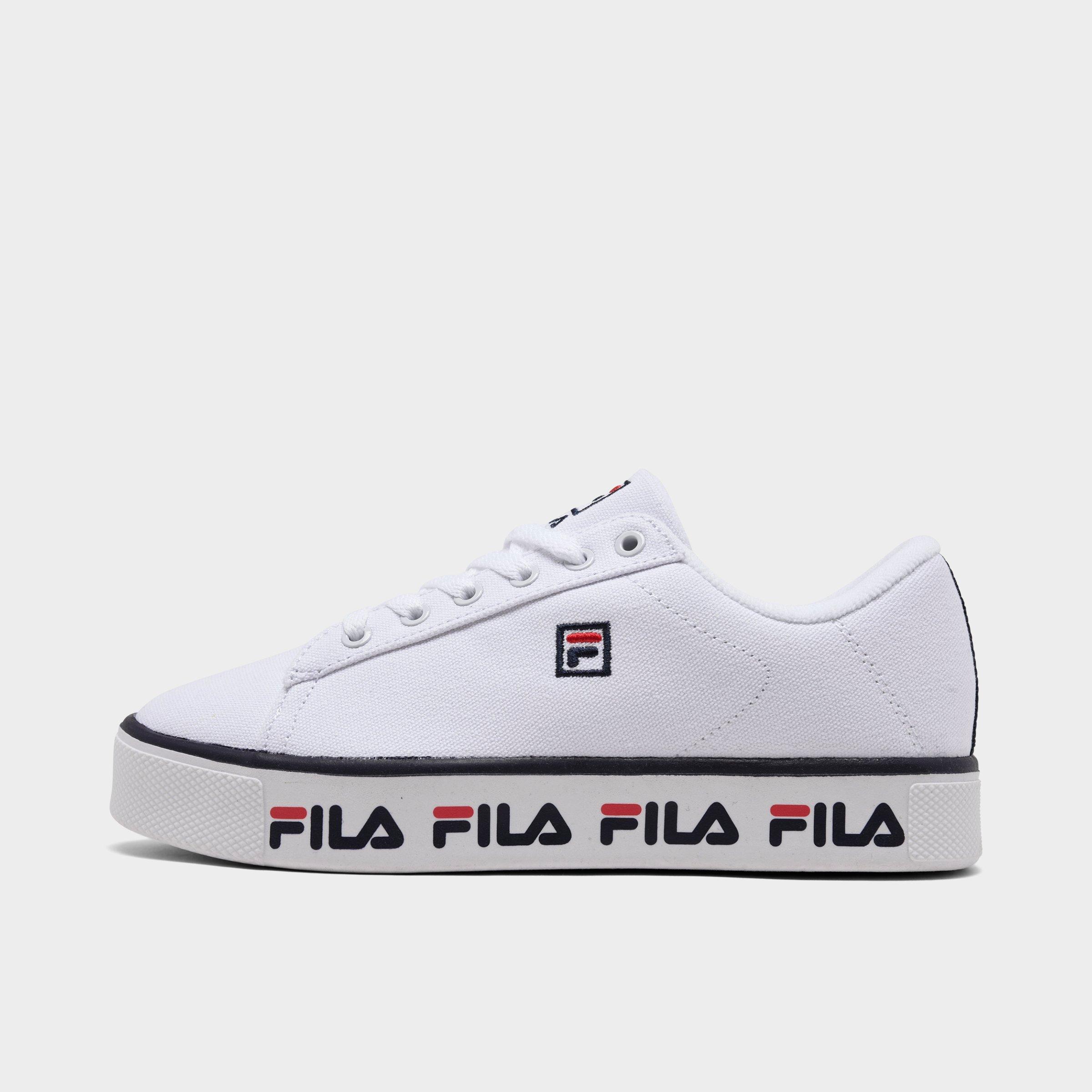 big white fila shoes