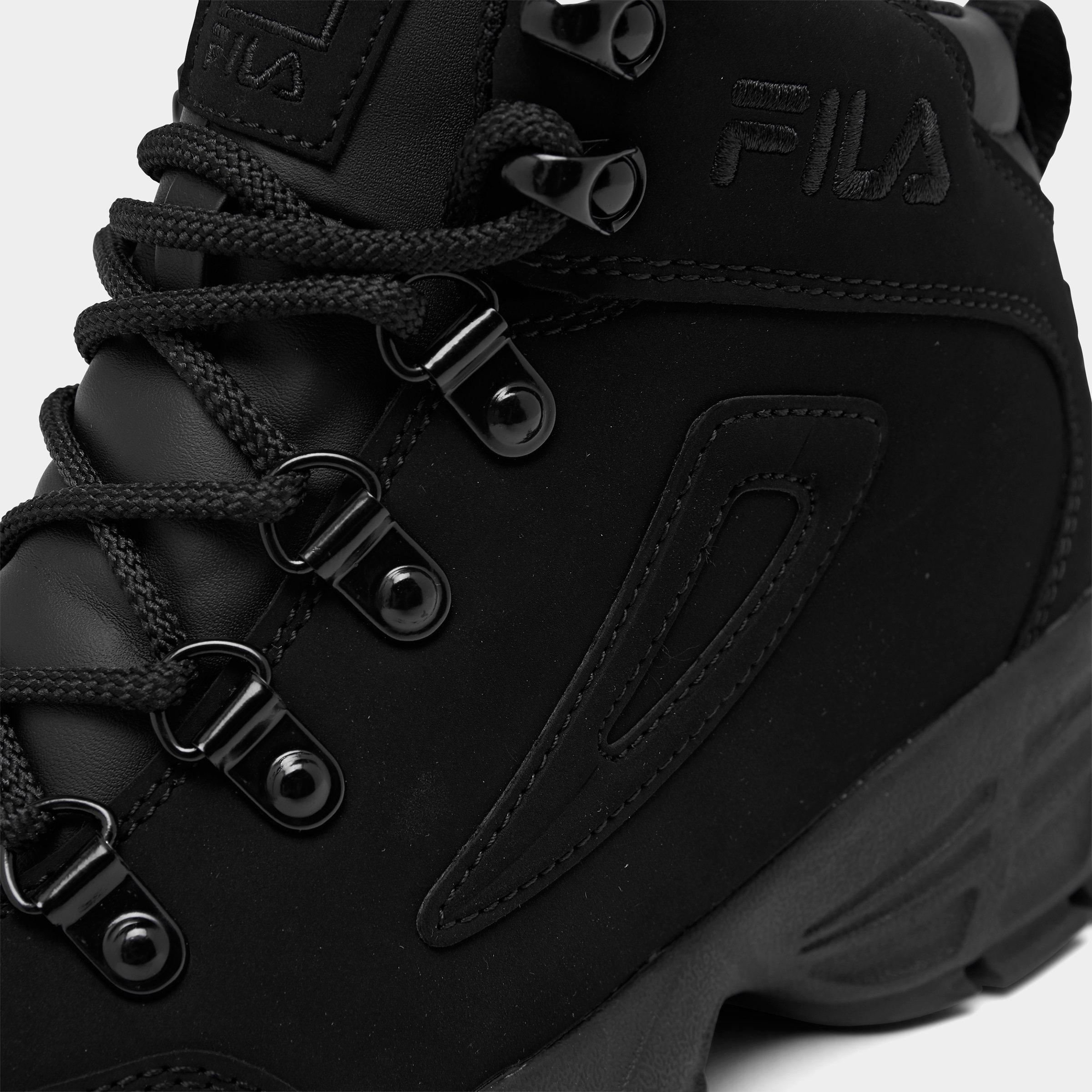 fila black shoes kids