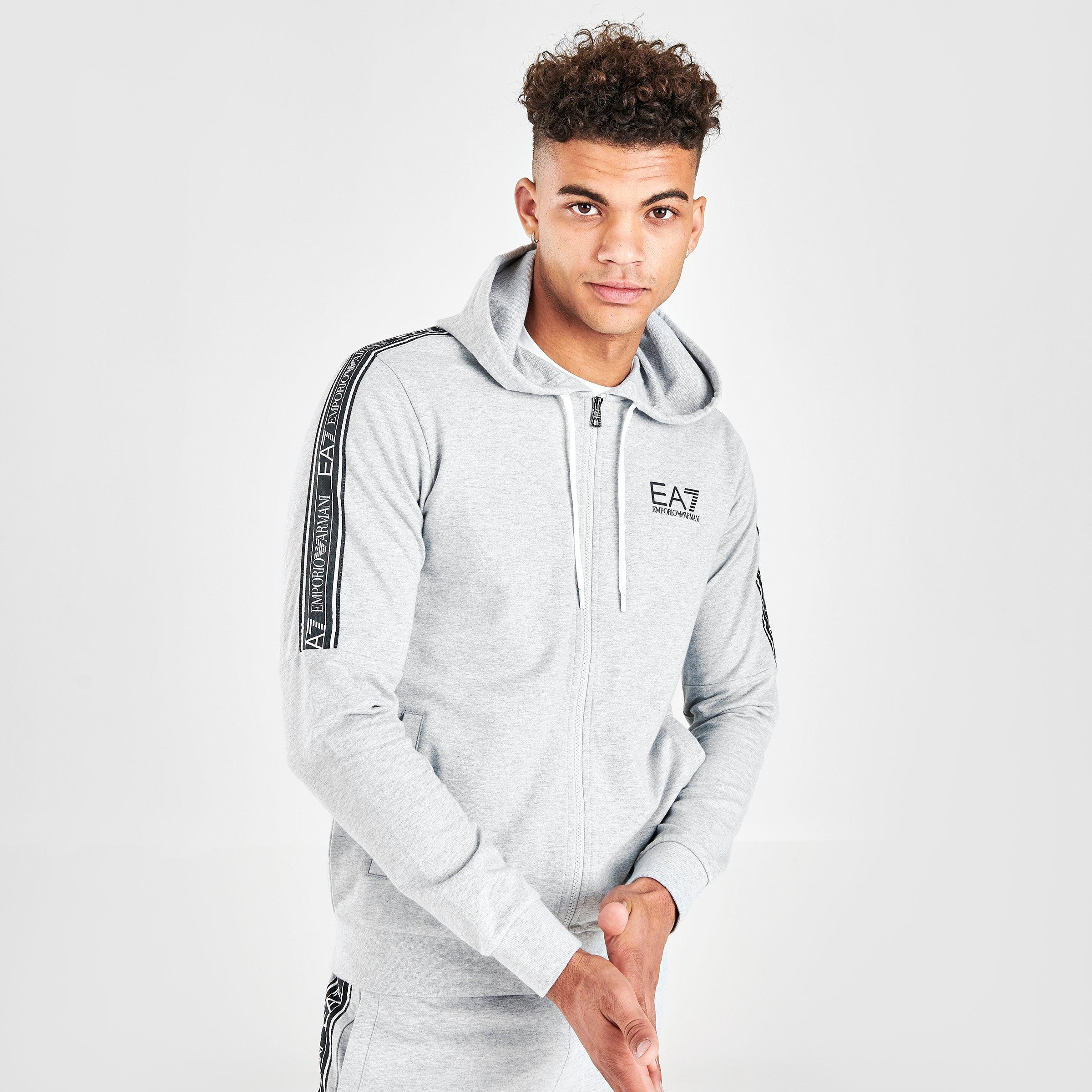 ea7 tape full zip hoodie