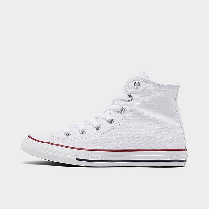 Right view of Little Kids' Converse Chuck Taylor High Top Casual Shoes in White Click to zoom