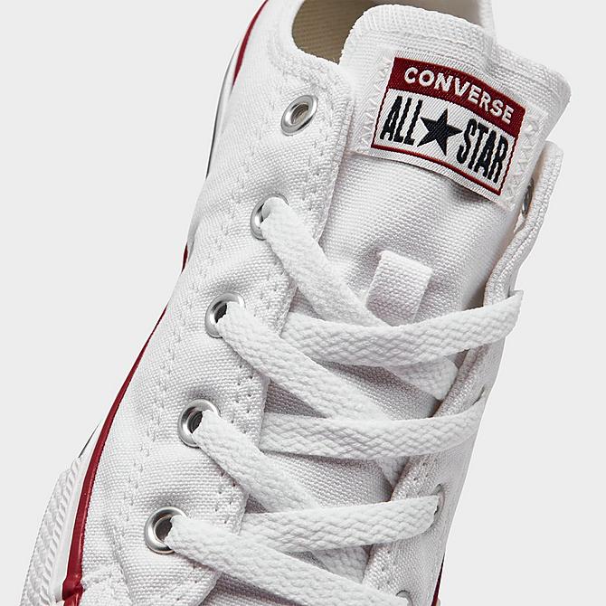 Front view of Little Kids' Converse Chuck Taylor All Star Low Top Casual Shoes in Optical White Click to zoom