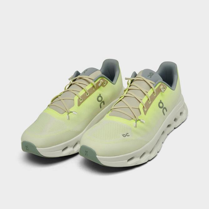 Three Quarter view of Men's On Cloudtilt Running Shoes in Lime/Ivory Click to zoom