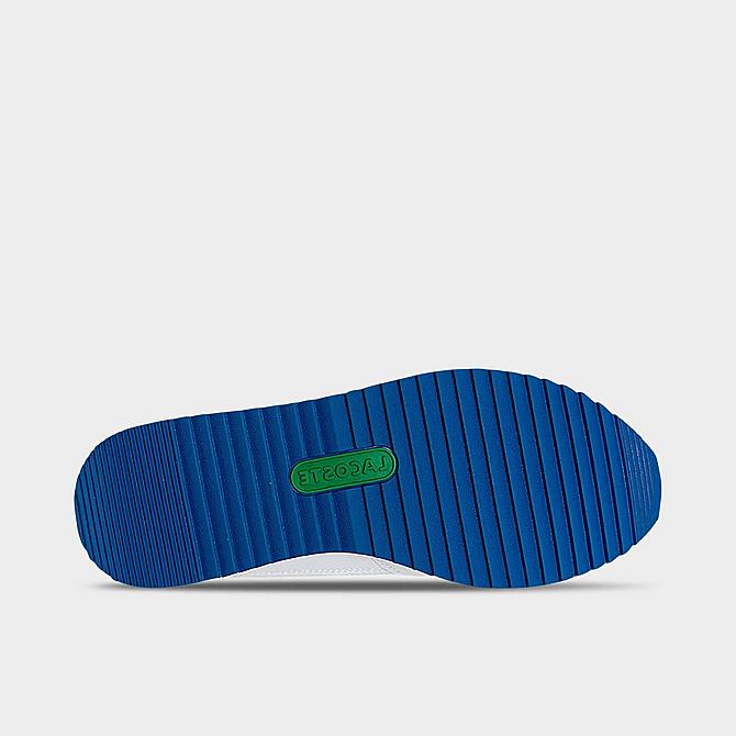 Bottom view of Men's Lacoste Partner Piste Casual Shoes in White/Blue/Multicolor Click to zoom