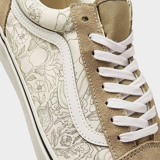 Front view of Men's Vans Bandana Old Skool Casual Shoes in Desert Skulls Incense/White Click to zoom