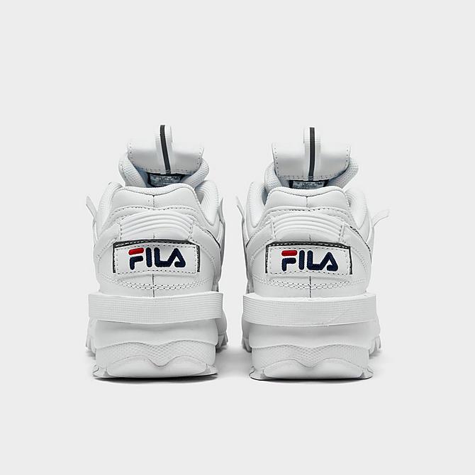 Left view of Girls' Little Kids' Fila Disruptor 2 EXP Casual Shoes in White Click to zoom
