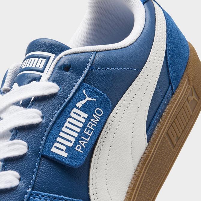 Front view of Men's Puma Palermo Casual Shoes in Clyde Royal/Puma White/Vapor Grey Click to zoom