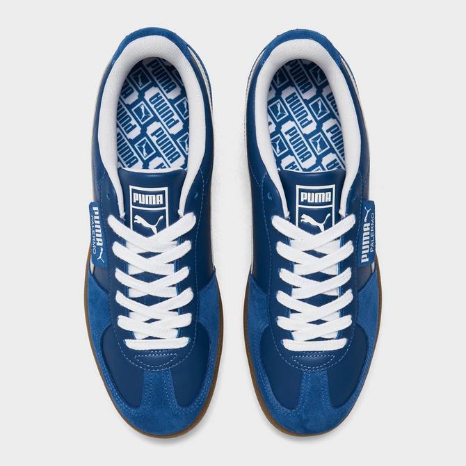 Back view of Men's Puma Palermo Casual Shoes in Clyde Royal/Puma White/Vapor Grey Click to zoom